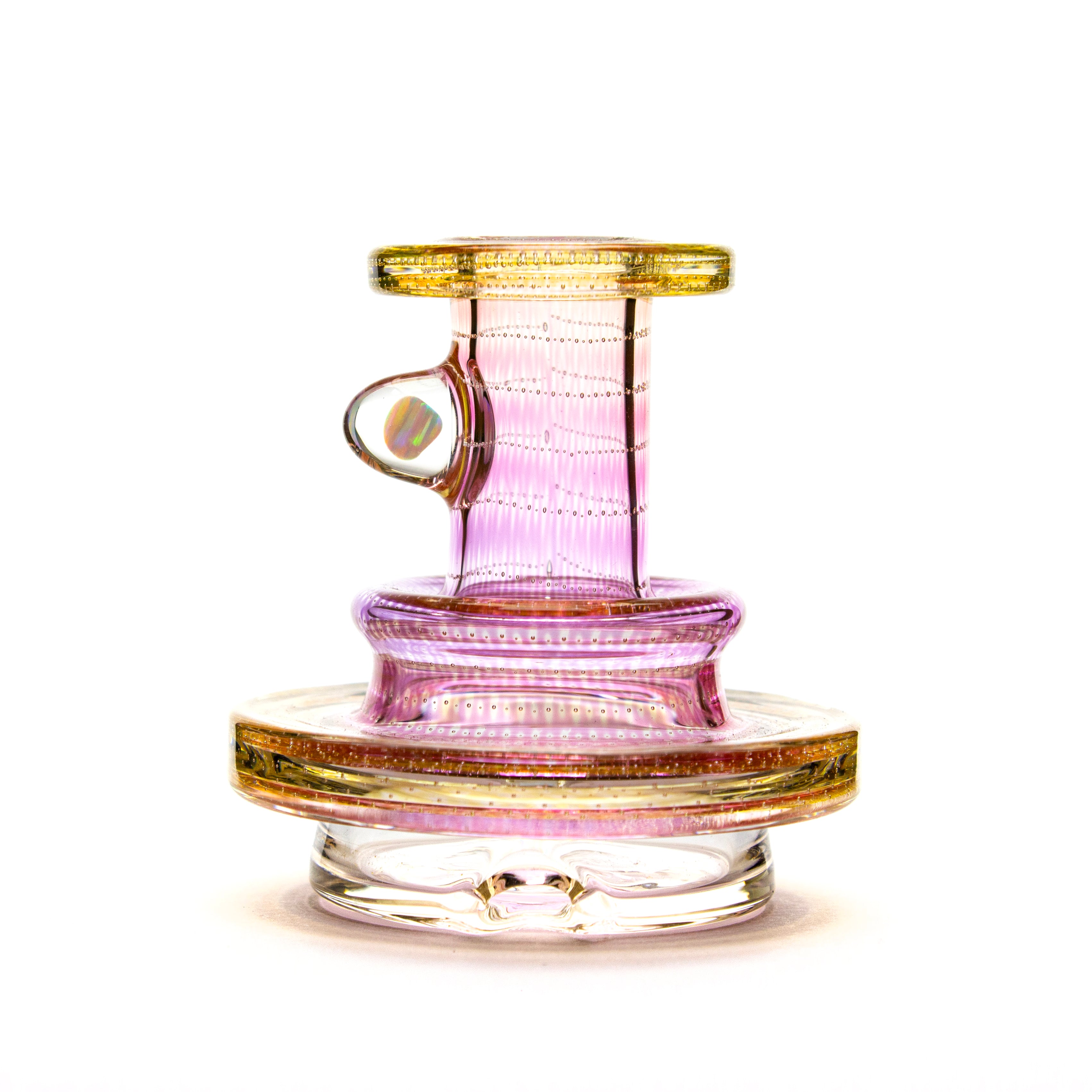 Charlie Shaw Glass Fumed Bubbletrap Peak Dry Top Attachment #CSG10 - Planet Caravan